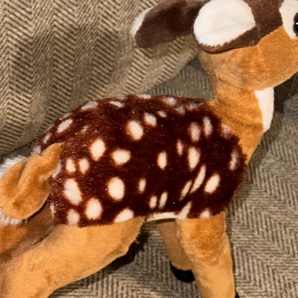 Wild Republic Plush Fawn Deer Stuffed Toy Animal Brown and White - Picture 7 of 15